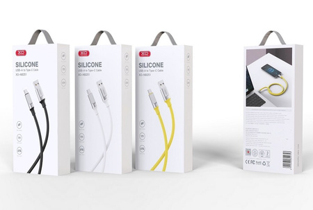 Kabel USB - USB-C XO NB251 6A 1 m Czarny