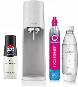 Saturator SodaStream TERRA white + 1 butelka + PEPSI ZERO